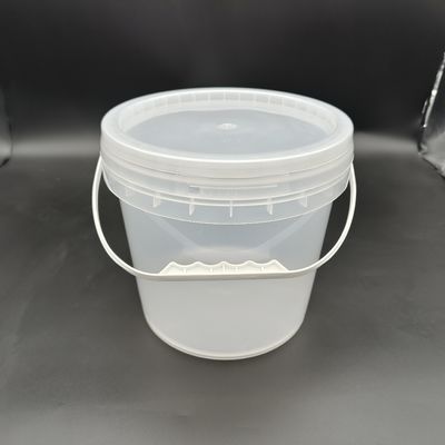 1L-25L तनाव प्रतिरोधी ढक्कन के साथ स्पष्ट प्लास्टिक बाल्टी कंटेनर