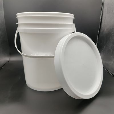 ISO9001 प्रमाणित रासायनिक भंडारण ढक्कन के साथ 20l प्लास्टिक बाल्टी