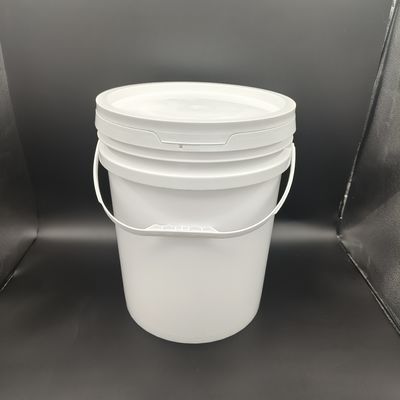 ओडीएम ओईएम सफेद भंडारण बाल्टी ढक्कन के साथ 1L 2L 3L 5L 10L 18L 20L 25L