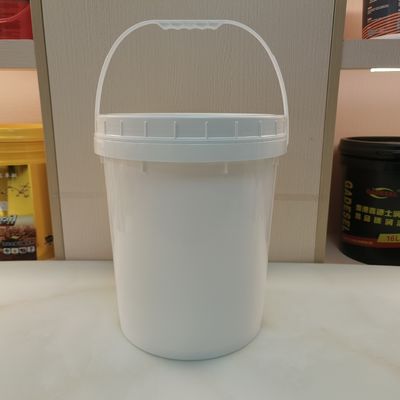 उच्च स्टैकेबिलिटी सादा सफेद 5 गैलन बाल्टी ढक्कन के साथ Bpa मुक्त