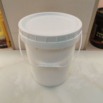 उच्च स्टैकेबिलिटी सादा सफेद 5 गैलन बाल्टी ढक्कन के साथ Bpa मुक्त