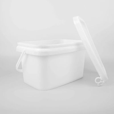 हटाने योग्य ट्रे के साथ वर्ग आकार का उपकरण भंडारण बाल्टी 1-25L
